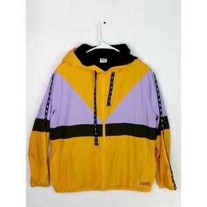 Victoria's Secret PINK Anorak Jacket Fleece Lined Campus Hoodie Windbreaker XS/S